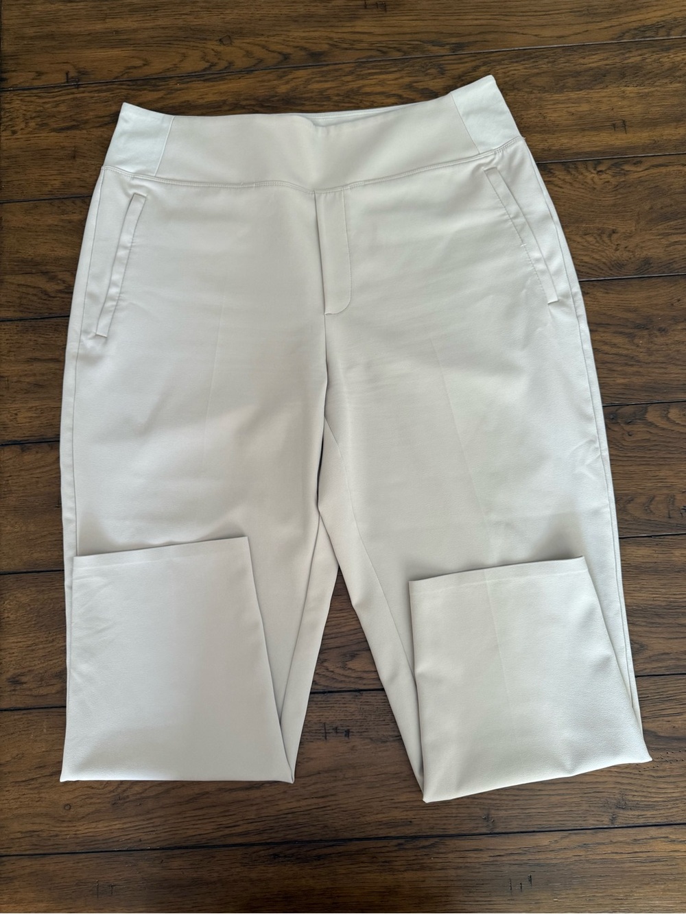 Athleta Cream cropped pant